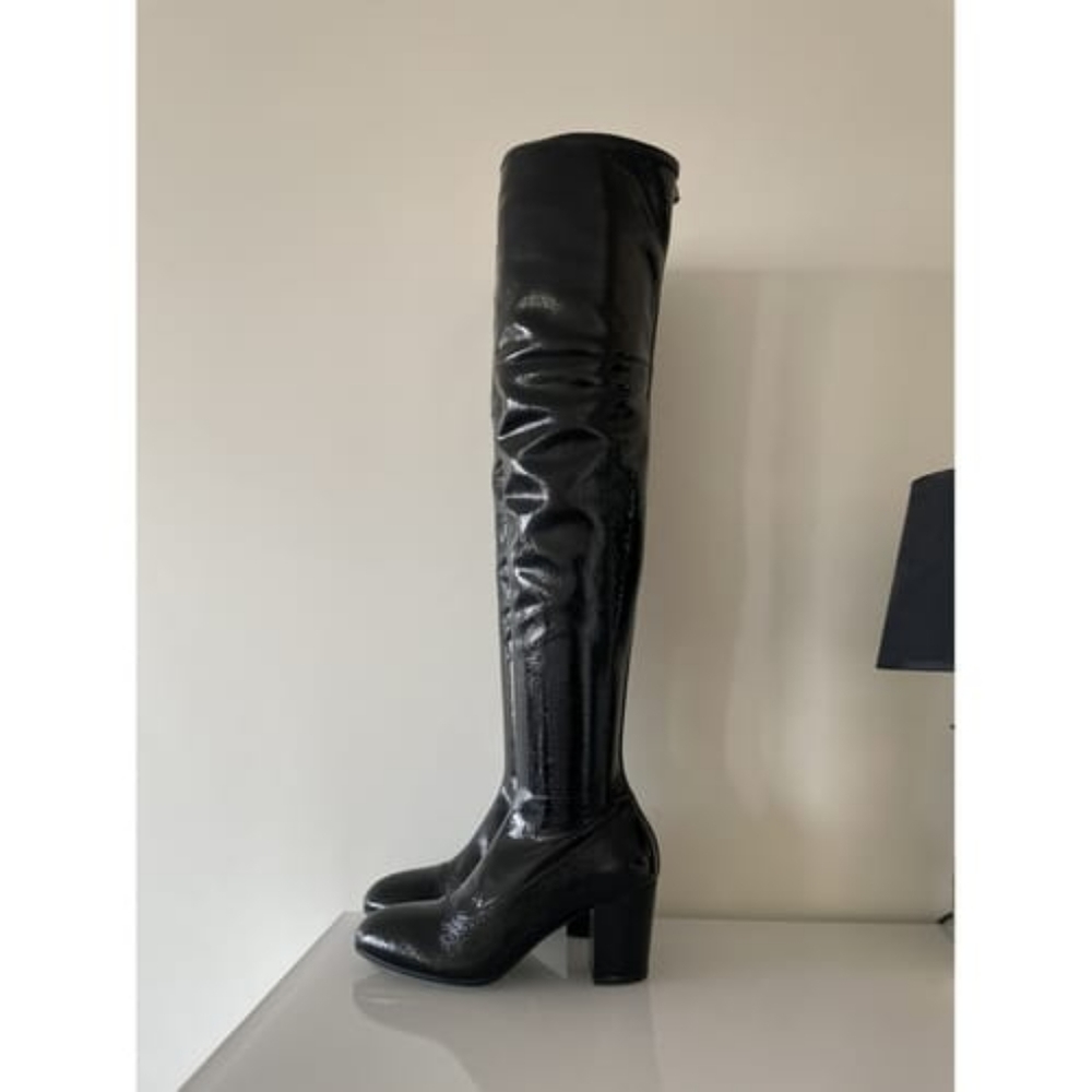 Gucci naplack stretch over the knee boots size 37